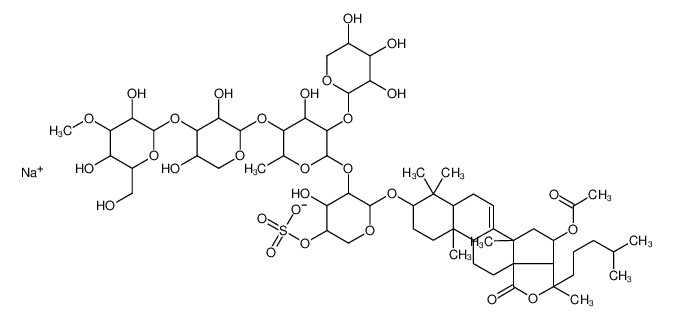 127367-76-4 structure, C60H95NaO29S