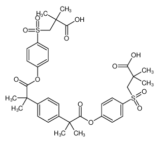 150493-09-7 structure, C36H42O12S2