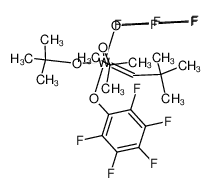 98268-62-3 structure, C25H28F10O4W