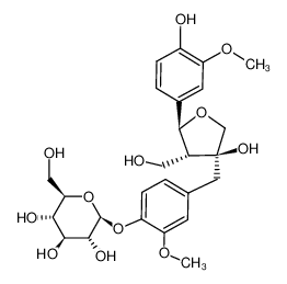 (+)-8'-hydroxyariciresinol 4'-O-β-D-glucopyranoside