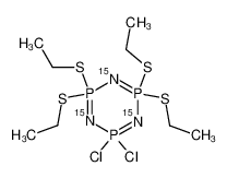 1,1,3,3-Tetraethylmercapto-dichlorocyclotriphosphazatrien (15N markiert)