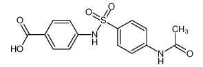 72236-24-9 4-[(4-acetamidophenyl)sulfonylamino]benzoic acid