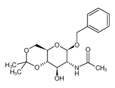 苄基 2-乙酰氨基-2-脱氧-4,6-O-异亚丙基-beta-D-吡喃葡萄糖苷