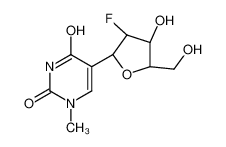 1204-90-6 structure, C10H13FN2O5