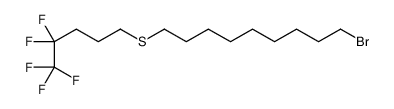 14-bromo-5-(14-bromo-1,1,1,2,2-pentafluorotetradecan-5-yl)sulfanyl-1,1,1,2,2-pentafluorotetradecane 148757-89-5