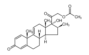 17,21-二羟基-16beta-甲基孕甾-1,4,9(11)-三烯-3,20-二酮 21-醋酸酯