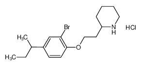 2-{2-[2-Bromo-4-(sec-butyl)phenoxy]-ethyl}piperidine hydrochloride