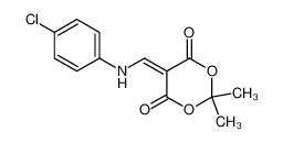 5-(((4-chlorophenyl)amino)methylene)-2,2-dimethyl-1,3-dioxane-4,6-dione 25063-46-1