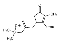 2-methyl-4-<2-<(trimethylsilyl)methyl>allyl>-3-vinyl-2-cyclopenten-1-one 100741-94-4
