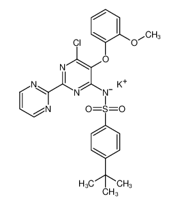 301646-59-3 structure, C25H23ClKN5O4S