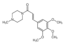 (E)-1-(4-methylpiperazin-1-yl)-3-(3,4,5-trimethoxyphenyl)prop-2-en-1-one 1703-36-2