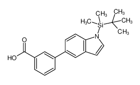 1228957-08-1 structure, C21H25NO2Si