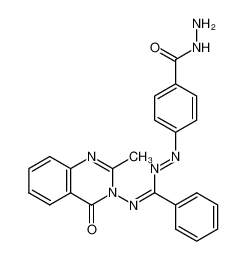 127786-16-7 structure, C23H19N7O2