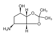 4H-Cyclopenta-1,3-dioxol-4-ol, 6-aminotetrahydro-2,2-dimethyl-, (3aR,4S,6R,6aS)-rel-