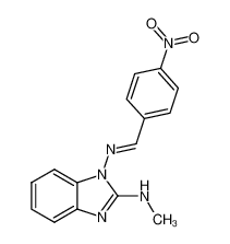 122128-70-5 spectrum, 2-methylamino-1-(p-nitrobenzylidene)aminobenzimidazole