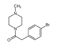 2-(4-bromophenyl)-1-(4-methylpiperazin-1-yl)ethanone 349430-56-4