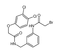 N-[[3-[(2-bromoacetyl)amino]phenyl]methyl]-2-(3,4-dichlorophenoxy)acetamide 20319-13-5