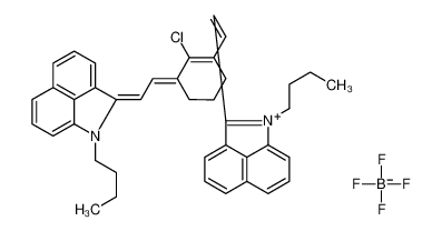 1-Butyl-2-[(E)-2-{(3E)-3-[(2E)-2-(1-butylbenzo[cd]indol-2(1H)-yli dene)ethylidene]-2-chloro-1-cyclohexen-1-yl}vinyl]benzo[cd]indoli um tetrafluoroborate 913633-67-7