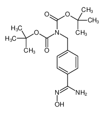 Bis(2-methyl-2-propanyl) [4-(N'-hydroxycarbamimidoyl)benzyl]imido dicarbonate 217313-83-2