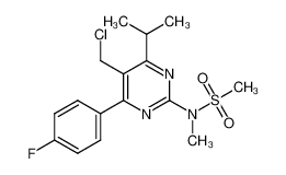 925422-06-6 N-[5-chloromethyl-4-(4-fluorophenyl)-6-isopropyl-pyrimidin-2-yl]-N-methyl-methanesulfonamide