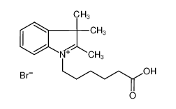 6-(2,3,3-trimethylindol-1-ium-1-yl)hexanoic acid,bromide 171429-43-9