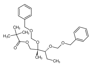 159102-48-4 2,2-dimethylpropanoic acid (2S,3R)-2,3-bis<(benzyloxy)methoxy>-2-methylpentanyl ester