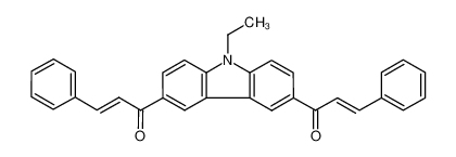 1,1'-(9-Ethyl-9H-carbazole-3,6-diyl)bis(3-phenylprop-2-en-1-one) 1104847-85-9