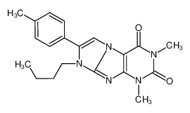 6-butyl-2,4-dimethyl-7-(4-methylphenyl)purino[7,8-a]imidazole-1,3-dione 96902-25-9