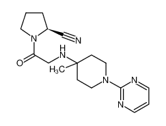 (2S)-1-{N-[4-甲基-1-(2-嘧啶基)-4-哌啶基]甘氨酰}-2-吡咯烷甲腈