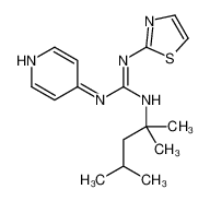 72041-83-9 2-(2,4-dimethylpentan-2-yl)-1-pyridin-4-yl-3-(1,3-thiazol-2-yl)guanidine