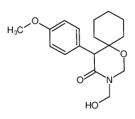 1047637-30-8 (+/-)-3-hydroxymethyl-5-(4-methoxyphenyl)-1-oxa-3-azaspiro[5.5]undecan-4-one