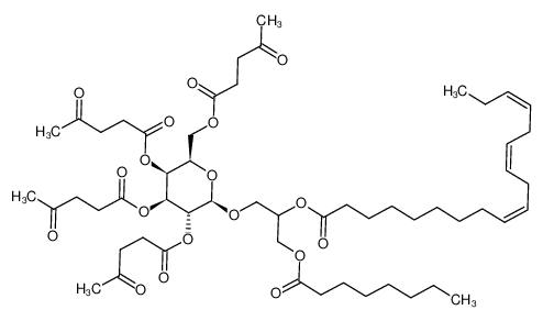 935534-81-9 1-O-octanoyl-2-O-linolenoyl-3-O-(2',3',4',6'-tetra-O-levulinyl-β-D-galactopyranosyl)glycerol