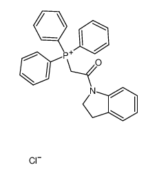 <2-(2,3-Dihydro-1-indolyl)-2-oxoethyl>triphenylphosphoniumchlorid 103148-85-2