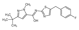 606117-93-5 structure, C19H21FN4OS