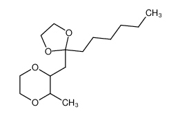 86105-93-3 2-((2-hexyl-1,3-dioxolan-2-yl)methyl)-3-methyl-1,4-dioxane