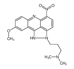 3-(9-Methoxy-5-nitropyrazolo[3,4,5-kl]acridin-2(1H)-yl)-N,N-dimet hyl-1-propanamine 99009-20-8