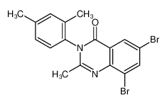 6,8-dibromo-3-(2,4-dimethylphenyl)-2-methylquinazolin-4-one 33697-75-5