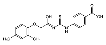 4-[[2-(2,4-dimethylphenoxy)acetyl]carbamothioylamino]benzoic acid 586391-32-4