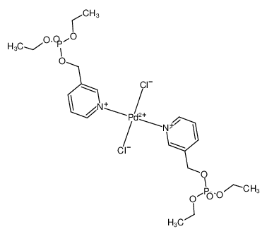 852529-26-1 structure, C20H32Cl2N2O8P2Pd++