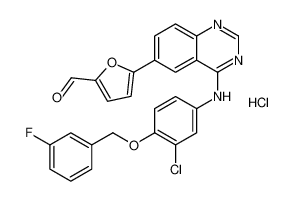 5-(4-((3-氯-4-((3-氟苄基)氧基)苯基)氨基)喹唑啉-6-基)呋喃-2-甲醛盐酸盐