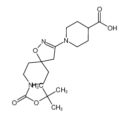 3-(4-Carboxy-piperidin-1-yl)-1-oxa-2,8-diaza-spiro[4.5]dec-2-ene-8-carboxylicacidtert-butylester 1251003-31-2