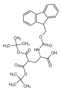 (2S)-2-(9H-fluoren-9-ylmethoxycarbonylamino)-5-[(2-methylpropan-2-yl)oxy]-4-[(2-methylpropan-2-yl)oxycarbonyl]-5-oxopentanoic acid 111662-64-7