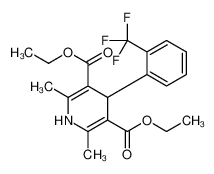 diethyl 2,6-dimethyl-4-[2-(trifluoromethyl)phenyl]-1,4-dihydropyridine-3,5-dicarboxylate