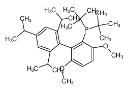 2-二叔丁基膦-2′,4′,6′-三异丙基-3,6-二甲氧基-1,1′-联苯