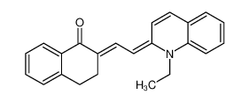 2-[2-(1-ethylquinolin-2-ylidene)ethylidene]-3,4-dihydronaphthalen-1-one 53704-22-6