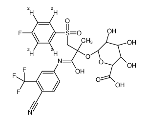 151262-59-8 structure, C24H18D4F4N2O10S