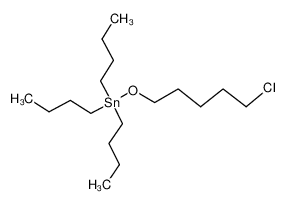 41968-80-3 structure, C17H37ClOSn