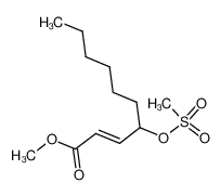 84477-28-1 methyl (E)-4-((methylsulfonyl)oxy)dec-2-enoate