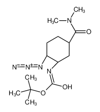 tert-butyl N-[(1R,2S,5S)-2-azido-5-(dimethylcarbamoyl)cyclohexyl]carbamate 480450-69-9