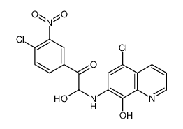 2-[(5-chloro-8-hydroxyquinolin-7-yl)amino]-1-(4-chloro-3-nitrophenyl)-2-hydroxyethanone 26873-04-1
